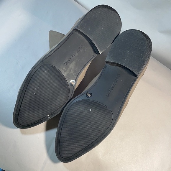 Lucky Brand Leather Paramo Bootie Titanium Ankle Boots Gray Women's - Picture 12 of 15